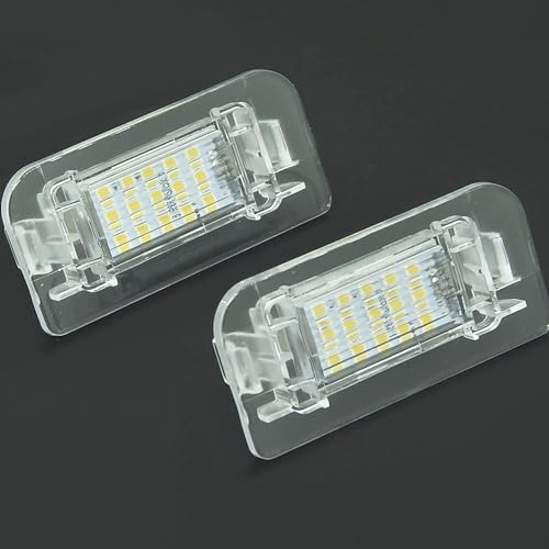 BHZNGD Kennzeichenbeleuchtung, 2 x 6000 K Xenon-weiße Canbus-Kennzeichenlampen, kompatibel mit Benz W246 W242 B-Klasse 2011-2019, Auto-Heckschildbeleuchtung