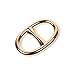 Kloud City Fashion Oval Scarf Metal Solid Piece Ring Wrap Holder Jewelry Making Charms Clothing