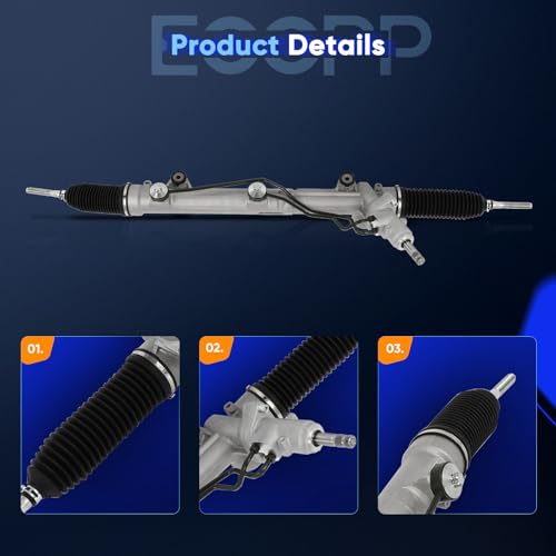 ECCPP Hydraulic Complete Power Steering Rack and Pinion Assembly for benz GL350 GL450 GL550 ML350 ML500 ML550 GL320 ML320 R320 R350(NO SENSOR) 3.0L 4.6L 5.5L 3.5L 4.7L 5.0L 2007-2012 26-4022 by ECCPP - Image 4