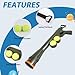 RSSLygaeonix Dog Ball Launcher for Pet, Dog Ball Thrower Launcher with 2 Tennis Balls & Shoulder Strap, 23.4