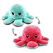 Poulpe Peluche Reversible, Peluche Humeur Reversible, Jouets en Peluche De Poulpe RéVersibles Mignons, Poupée d'animaux en Peluche de Poulpe Réversible Doux, Jouets Créatifs pour Enfants Amis Famille