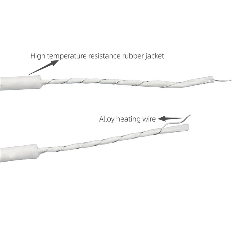 Câble chauffant en caoutchouc de silicone basse tension, fil chauffant blanc ultra doux for le dégivrage du réfrigérateur, 1 pièce(100M*20)