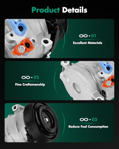 Image of SCITOO AC Compressor Rapid Cooling for Scion tC 2.4L 2005 2006 2007 2008 2009 2010 8832021100