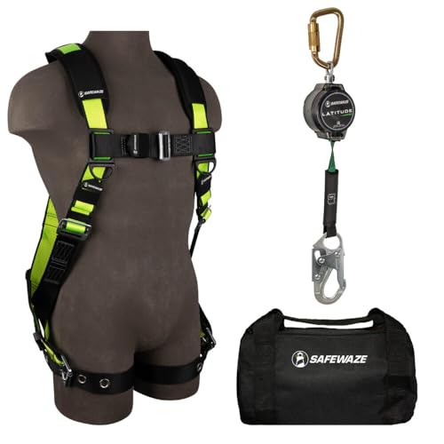 Safewaze 019-3005 PRO Bag Combo: FS185-XS Harness, 018-5004 SRL, FS8150 Bag