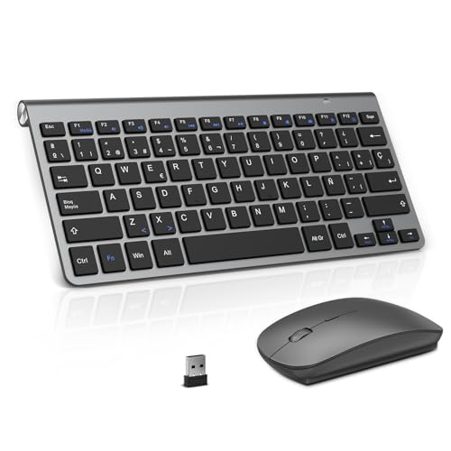 Teclado y ratón inalámbricos con 12 accesos multimedia para controlar tu PC al instante