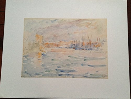 Affiche Henri Cross Le Port De La Rochelle 40x50 cm pour décoration murale maritime