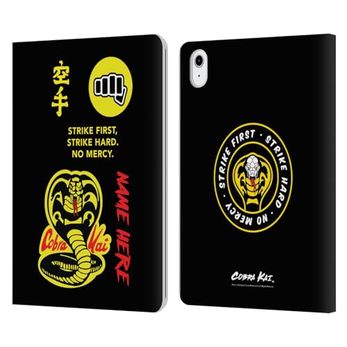 Protection iPad Air 11 Cobra Kai étui portefeuille cuir personnalisé nom