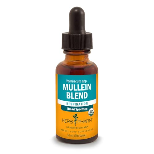 HerbPharm Mullein Liquid Extract 30ml | Mullein Leaf and Flower Tincture | Traditional Herbal Formula | 30ml Dropper Bottle