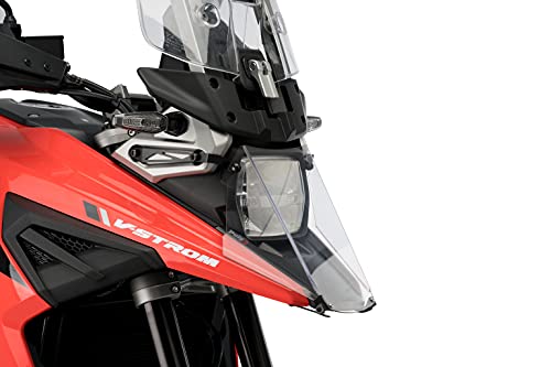 Protection de phare en acrylique Puig 20413W transparent pour moto avec design aérodynamique