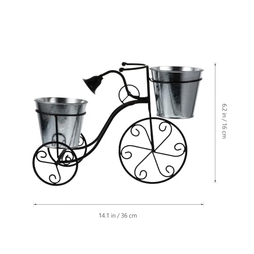 Support de Pot de Fleurs de Vélo Vintage, Support Polyvalent Plante - 3