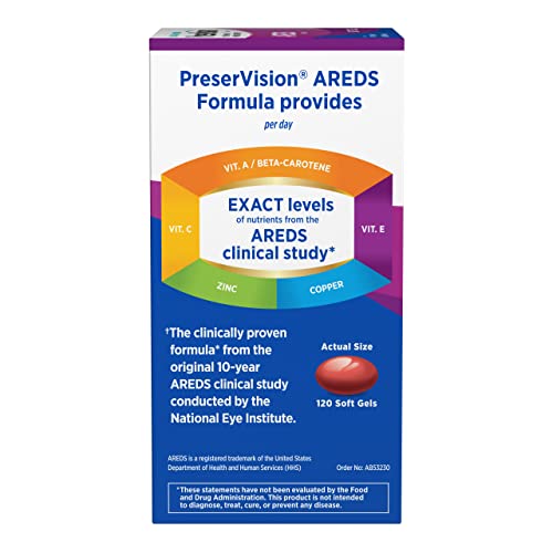 PreserVision AREDS Eye Vitamins with Zinc & Vitamin C, 120 Softgels - image 7