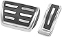 X AUTOHAUX Non Slip Accelerator Gas Brake Foot Pedal Pads Cover Kit for Audi A6 Quattro A7 Quattro 2012-2016