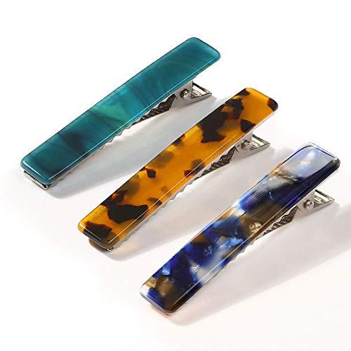 Mjartoria 9Pcs Acrylic Resin Hair Clips Alligator Duckbill Clips Crocodile Leopard Print Hair Barrettes For Women Styling Hairdressing #TOP4