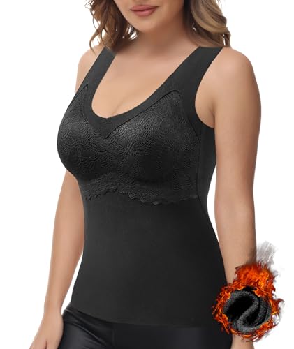 ✦〖Intimo con Reggiseno Alla Moda〗 Con un delicato pizzo floreale, i intimo termico donna invernale non sono solo funzionali, ma anche eleganti. Questa biancheria termica donna può essere indossata come biancheria intima o come indumento esterno. Grazie alla sua estetica, si abbina a qualsiasi outfit ed è adatta a diverse occasioni, quindi potete integrarla nel vostro guardaroba senza pensarci!