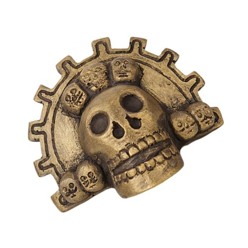 豊かなトーンの装飾的なアステカの死の死の芸術的なアステカの死の死の死の吹き飛ばし、パフォーマンスや展示