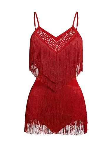 Rhinestone Tassel Jazz Bodysuit