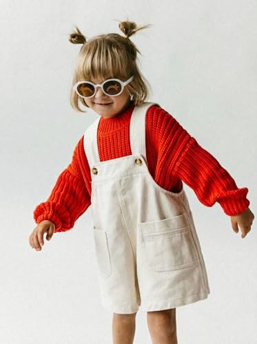 Image of SMILEYWORLD Kids Polarized Sunglasses Boys & Girls Ages 3-5 Oval Snow White | UV400 Protection TAC Lens, Flexible TR90 Frame, Ultra Lightweight, Smile Face for Children Preschoolers