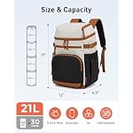 TOURIT 30 Cans Insulated Double Deck Lunch Cooler Backpack - Image 2