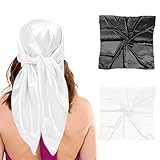 Pañuelo De Raso De 2 Piezas, Pañuelo Cuadrado Grande, Pañuelo Moderno Y Sencillo, Pañuelo Para Mujer, Pañuelo Decorativo Multifuncional