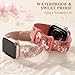Witzon Floral Band Compatible with Apple Watch Bands For Women 41mm 40mm 38mm 42mm 44mm 45mm 46mm 49mm, Engraved Cute Flower Soft Silicone Strap for iWatch Series 11 10 9 8 7 6 5 4 3 2 1 SE Ultra