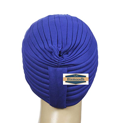 Image of BISMAADH Instant Readymade Turban for Men & Women Head Wrap Lightweight Cap Headwear Sikh Pagri