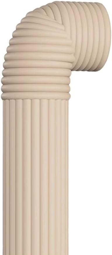 Outdoor Pipe Protector Foam Wrap 2m x 8cm Thermal Insulation Tape for Winter Water Pipe Freeze Protection, Heating Pipe Cover, Air Conditioning Pipe and(Beige)