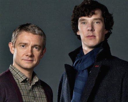 Amazon ブロマイド写真 海外ドラマ Sherlock シャーロック ホームズ ワトソン ホームズ右 アップ ホームズ ベネディクト カンバーバッチ ワトソン マーティン フリーマン アイドル 芸能人グッズ 通販
