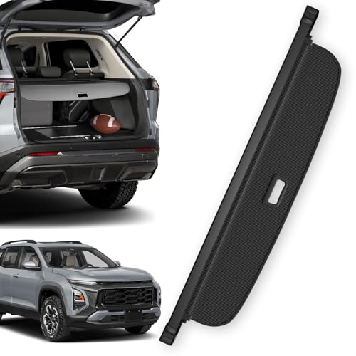 Blycorul Trunk Cargo Cover for Chevy Equinox GMC Terrain 2025 2026 with Carbon Fiber Texture Anti - Peeping Retractable Security Shade for Privacy SUV Accessories (No Equinox EV)