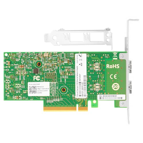 Image of Vogzone 10GbE NIC Card for Mellanox MCX4121A-XCAT, PCIe 3.0 x8 10Gb Ethernet NIC with Mellanox ConnectX-4 Chipset, Dual SFP+ Network Card Support RDMA