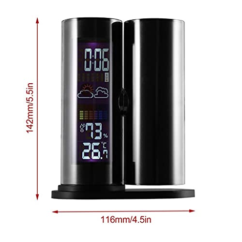 Zhuhw Lcd Digital Projection Alarm Clock Temperature Humidity Clock Projector Led Backlight Clock Weather Calendar Home Decor #TOP1