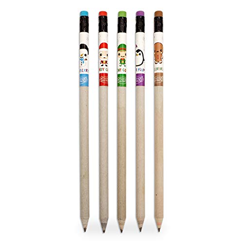image for Scentco Holiday Smencils - HB #2 Scented Pencils, 5 Count, led-anti-st