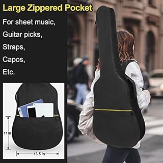 Housse de protection rembourrée imperméable pour guitare acoustique de 99,1 cm, 101,6 cm, 104,1 cm, avec poche et… - Les Beatles, Paul McCartney, John Lennon, RIngo Starr, George Harrison Housse de protection rembourrée imperméable pour guitare acoustique de 99,1 cm, 101,6 cm, 104,1 cm, avec poche et… – Image 6