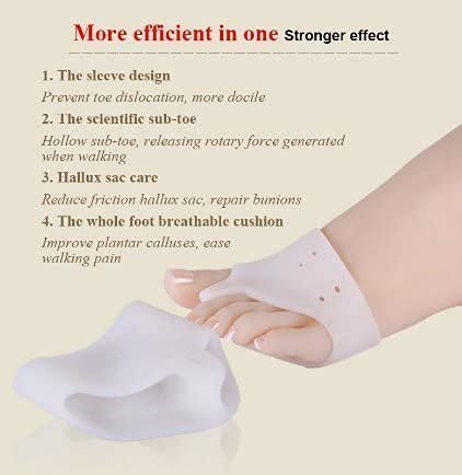 HARIHUB Half Toe Metatarsal Foot Pads Soft Silicon Gel Padded Cushions for Pain Relief Pad For Front Foot Corns, Callus, Warts Night Free Size 2