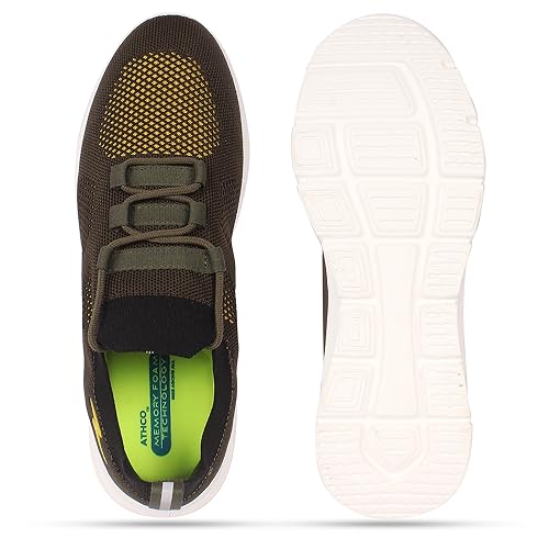 Image of ATHCO Mens Oxford Memory Foam Comfort Shoes|Running|Walking|Training|Gym|Jogging|Sneaker|Athletic|Laceup|Flexible|Lightweight|Dailyuse|Sports|Casual|ExtraSoft|Fitness