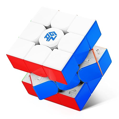 GAN 14 Maglev Pro Magnetic Speed Cube, Pro Level Anti-POP, Upgrade Center Stable Locking, 3x3 Stickerless 56mm Magnets Magic Cube Puzzle Toys for Kids