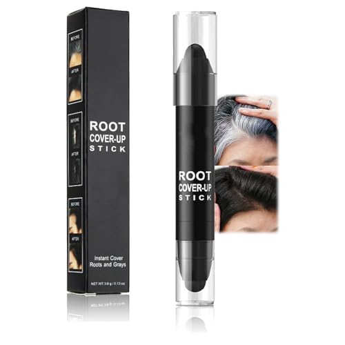 Hair Dye Stick: Your Root Concealer For All，Instantly Conceal White And Grey Hair Effortless Black Root Touch - Up，Windproof And Sweatproof Formula .Suitable ForWomen And Men(Black）