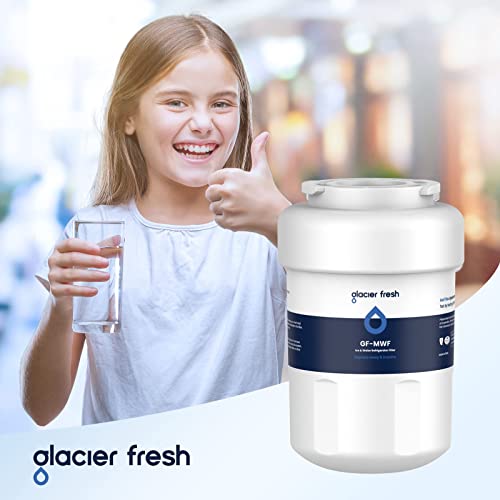 Glacier Fresh Mwf Water Filters For Ge Refrigerators, Nsf 42 Replacement For Smartwater Mwfp, Mwfa, Gwf, Hdx Fmg-1, Wfc1201, Rwf1060, 197D6321P006, Kenmore 9991, 3 Pack #TOP6