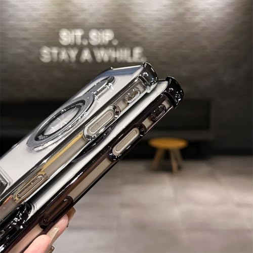 Coque de charge sans fil iPhone 15 Plus antichoc à anneau magnétique - 4