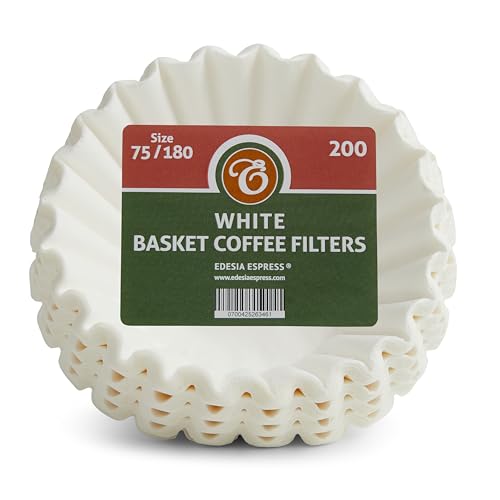 200 x 1¾ Pint / 4 to 10 Cup Basket Coffee Filter Papers by EDESIA ESPRESS