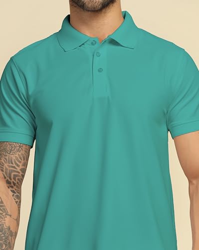 Image of VastraVibes Men's Polo Regular Fit T-Shirt