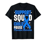 Photo Gallery support squad blue ribbon consapevolezza della prevenzione degli abusi sui minori maglietta Photo Gallery support squad blue ribbon consapevolezza della prevenzione degli abusi sui minori maglietta