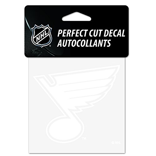 NHL St. Louis Blues 4x4 Perfect Cut White Decal, One Size, Team Color