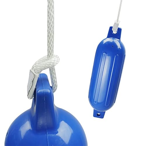 Afl Boat Bumpers, Boat Bumpers For Docking, Marine Buoys, Bumper For Boats, 4 Pack Of Boat Fenders, Inflatable With Ropes And Pump, Boat Bumpers For Pontoon, 4.5 X 16" #TOP4