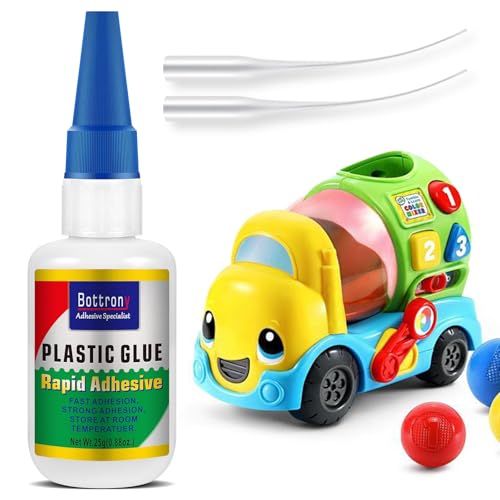 Super Glue for Plastic, Heavy Duty Plastic Glue Model Kit for Legos and Miniature, Strongest...