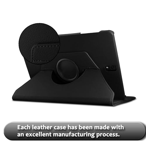 Image of M Cart 360 Degree Rotating Leather Case Cover for Samsung Galaxy Tab S3 9.7 inch (SM-T820 /T825 /T827) 2017 Release (Black)