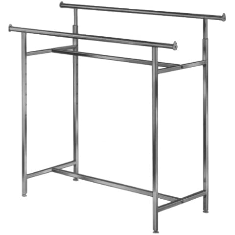 Adjustable Double Bar Rack /Chrome--- Lot of 1 each Cover