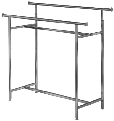 Adjustable Double Bar Rack /Chrome--- Lot of 1 each
