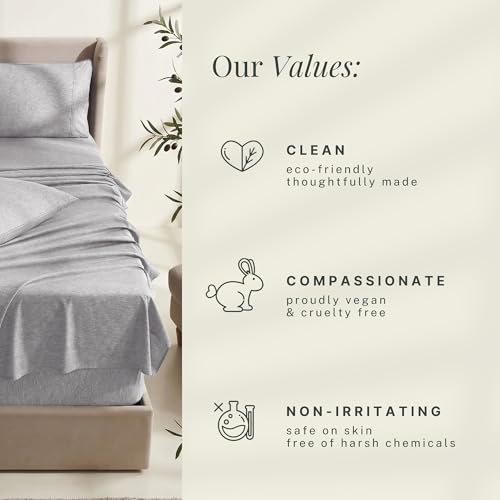 Image of Hearth & Harbor Bed Sheets, Luxury Soft 6 Piece Bed Sheet Set Extra Deep Pocket Fitted Sheets Fits Mattress up to 21 inch, Double Brushed Bedding Sheets & Pillowcases,