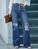 LookbookStore High Waist Flare Pants 70s Hippie Pa... #2