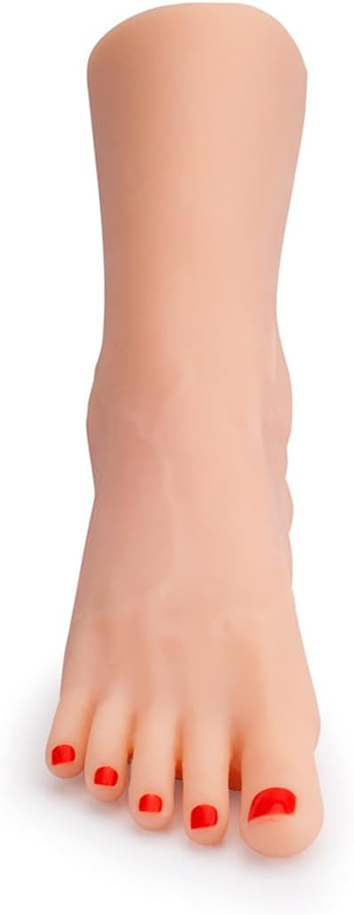 1.87lb Sex Toy of a Foot Fetish with Vagina-Right, Masturbator for man, Simulated Tight Pussy and Foot, Fleshy Friction Channel | TPE foot fetish adult toy with lifelike right foot shape, sole channel, posable toes, waterproof design, storage bag